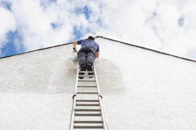 Peinture extérieure à la Léchère — façades et ravalement